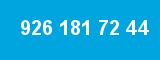 926 181 72 44 926 181 72 44